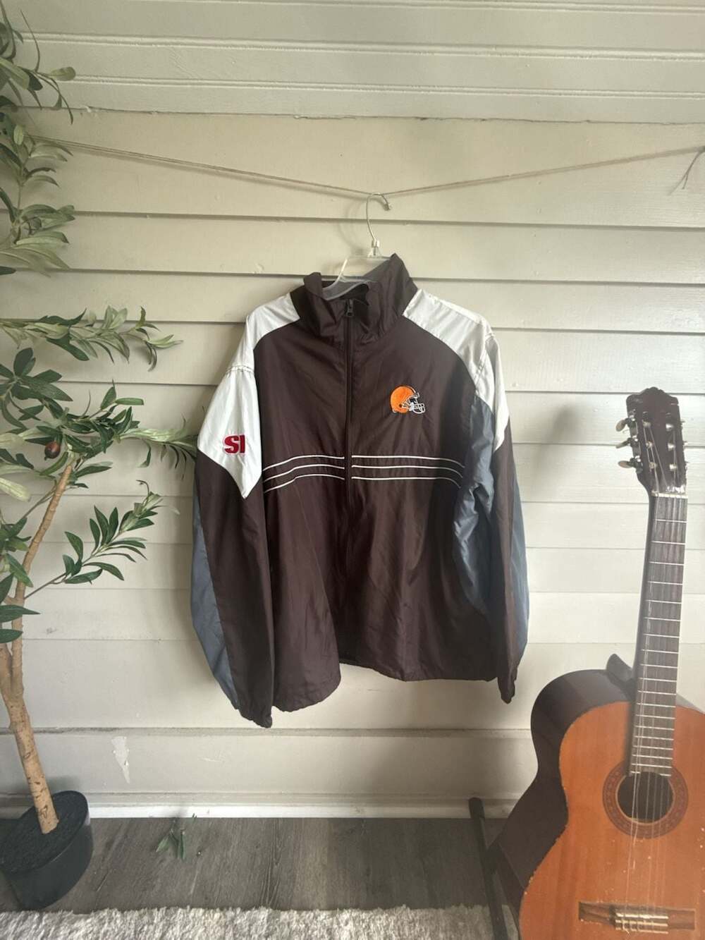 Vintage Reebok NFL Cleveland Browns Sports Illustrated Windbreaker Jacket